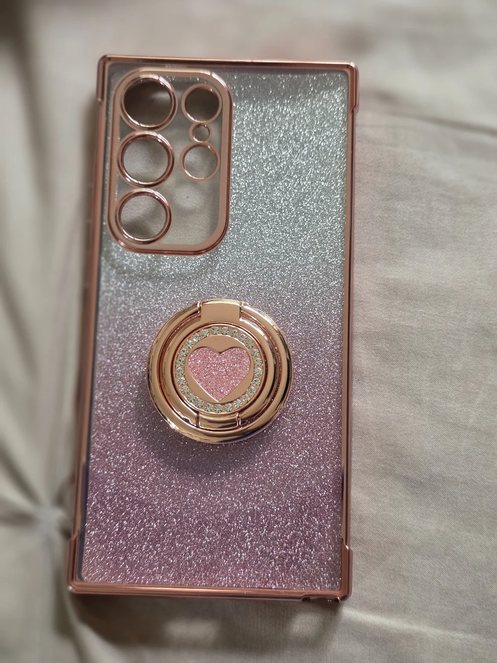 Pink 🩷 Sparkle Samsung S24 Ultra Phone Case With Charm